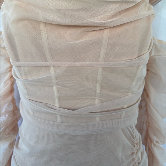 Oh Polly Blush Long Sleeve Dress - Picture 2 of 12